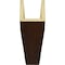 Ekena Millwork 3-Sided (U-beam) Sandblasted Endurathane Faux Wood Ceiling Beam, Premium Hickory, 6"W x 8"H  x 8'L BMSD3C0060X080X096ZH - alternate 8